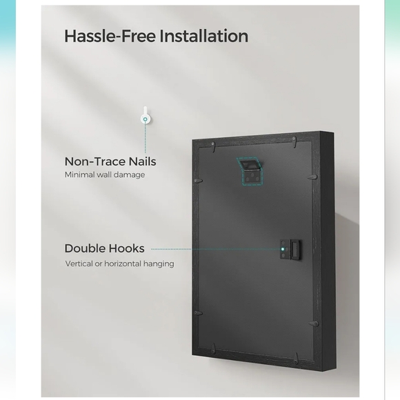 New in box black photo frame, deep, shadow box - Picture 11 of 15